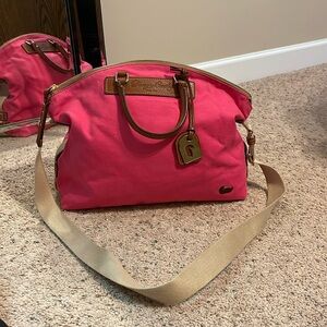 Pink canvas Dooney Bourke bag